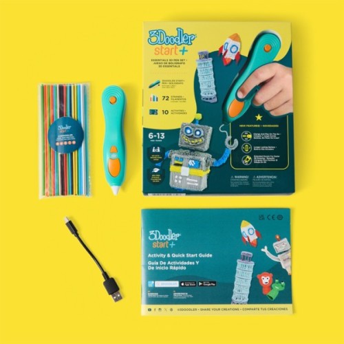 3D - ручка 3Doodler Start Plus для дитячої творчості - Креатив Плюс (72 стрижні) (SPLUS EFG)