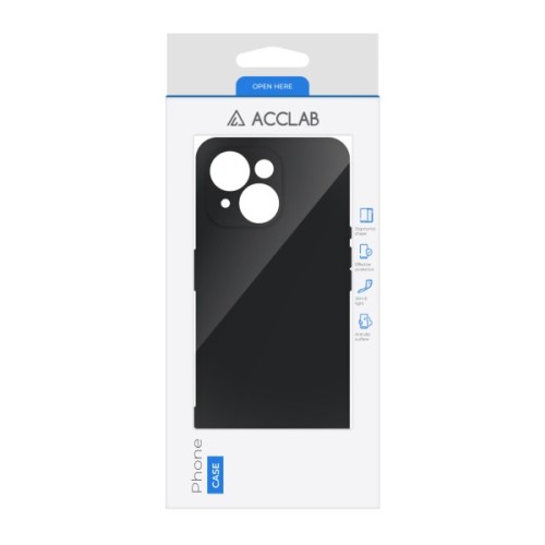 Чохол до мобільного телефона ACCLAB SoftShell Apple iPhone 15 Black (1283126586385)