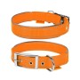 Нашийник для тварин Dog Extreme подвійний зі світловідбиваючою вставкою Ш 14 мм Д 27-35 см помаранчевий (67024)