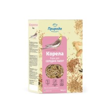 Корм для птахів Природа Корела для середніх папуг, йод 500 г (4823082410811)
