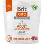 Сухий корм для собак Brit Care Dog Hypoallergenic Adult Medium Breed гіпоалергенний з ягням 1 кг (8595602559039)