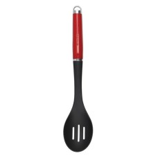 Ложка кухарська KitchenAid Coreline для сервіровки з прорізами, 35,3 см, червона (KAG004OHERE)