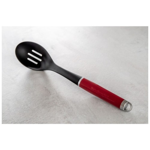 Ложка кухарська KitchenAid Coreline для сервіровки з прорізами, 35,3 см, червона (KAG004OHERE)
