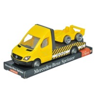 Спецтехніка Tigres Mercedes-Benz Sprinter евакуатор (жовтий) на планшетці (39711)