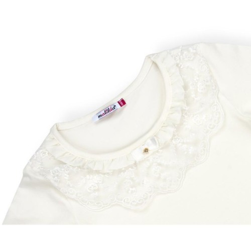 Кофта дитяча Matilda з мереживною оборкою (4802-152G-cream)