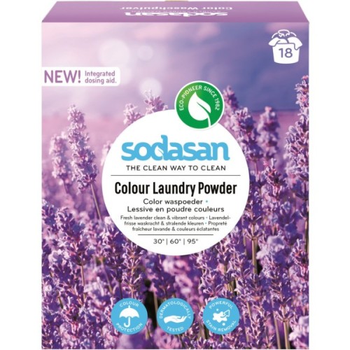 Пральний порошок Sodasan Compact для кольорових і чорних речей з пом'якшувачем 1 кг (4019886050708)