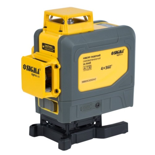 Лазерний нівелір Sigma що самовирівнюється, 16 ліній, 4x360° (3727251)