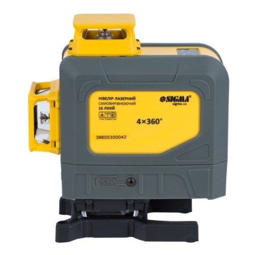 Лазерний нівелір Sigma що самовирівнюється, 16 ліній, 4x360° (3727251)