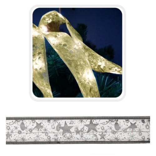 Гірлянда Chomik стрічка срібляста, 5,2 м, 50 LED теплий білий (5900779880276_1)