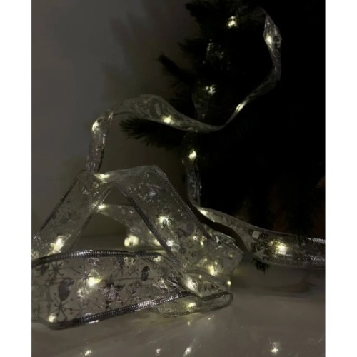 Гірлянда Chomik стрічка срібляста, 5,2 м, 50 LED теплий білий (5900779880276_1)