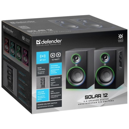 Акустична система Defender Solar Black (65712)