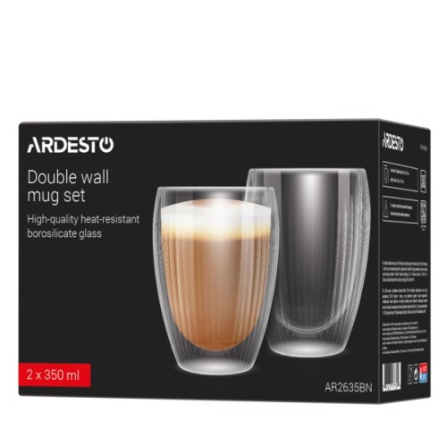 Набір склянок Ardesto 350 мл 2 шт (AR2635BN)