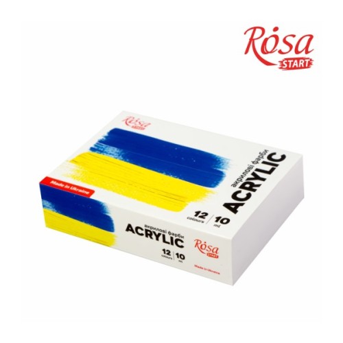 Акрилові фарби Rosa START Ukraine 12 x10 мл (4823098531036)
