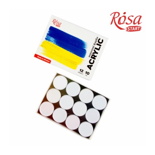 Акрилові фарби Rosa START Ukraine 12 x10 мл (4823098531036)