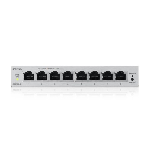 Комутатор мережевий ZyXel GS1200-8 v3 (GS1200-8V3-EU0101F)