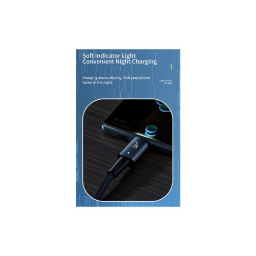 Дата кабель USB 2.0 AM to USB-C 2.0m 100W black Essager (EXC7A-CGA01-P)
