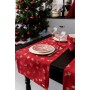 Доріжка на стіл Прованс Дзвіночки на червоному 40 х 140 см (036822)