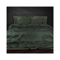Постільна білизна MirSon Сатин Imperial Satin Emerald 220х240 King Size (2200008576233)