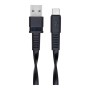 Дата кабель USB 2.0 AM to USB-C 1.2m black RivaCase (PS6002 BK12)