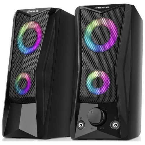 Акустична система REAL-EL S-107 USB Black (EL121100017)