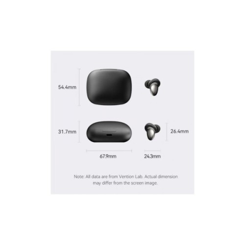 Навушники Vention Tiny Earbuds T13 Black (NBNB0)
