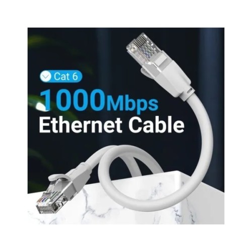 Патч-корд 1м, UTP cat 6 RJ-45 gray Vention (IBEHF)