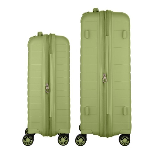 Набір валіз 2E Aero (M+S), оливково-зелені (2E-SPP-AERO-SET2-MG)