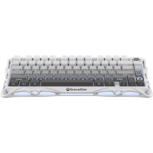 Клавіатура GravaStar Mercury K1 TKL Wireless/Bluetooth/USB UA White (GSK1_GWHT)