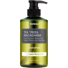 Шампунь Kundal Tea Tree & Macadamia Deep Cleansing Shampoo Baby Powder 500 мл (8809693252787)