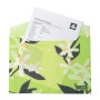 Папка - конверт Buromax А4 на кнопці, PLUMERIA ARABESKI, напівпрозора, салатова (BM.3943-15)