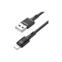 Дата кабель USB 2.0 AM to Lightning 1.0m 2.4A X83 black HOCO (6931474770868)