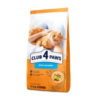 Сухий корм для кішок Club 4 Paws Преміум. З лососем 14 кг (4820083909238)