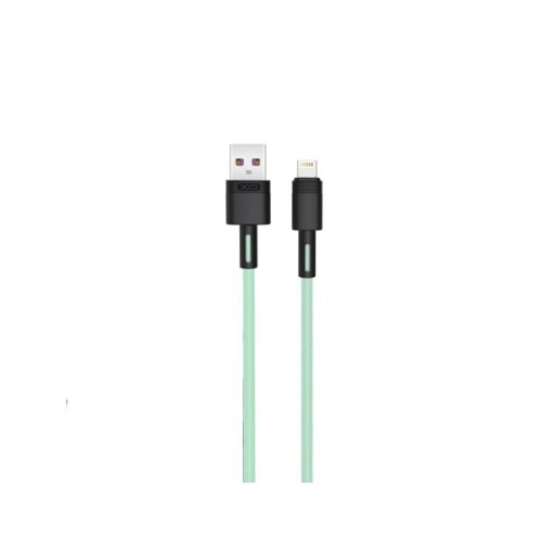 Дата кабель USB 2.0 AM to Lightning 1.0m 5A green XO (NB166-L-1-GR)