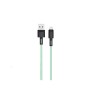 Дата кабель USB 2.0 AM to Lightning 1.0m 5A green XO (NB166-L-1-GR)