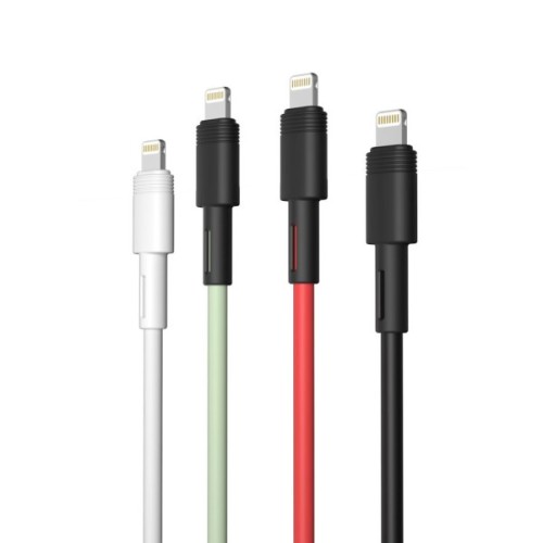 Дата кабель USB 2.0 AM to Lightning 1.0m 5A green XO (NB166-L-1-GR)