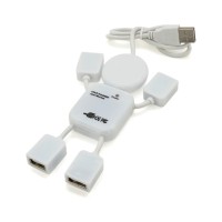 Концентратор Voltronic USB 2.0 to 4xUSB man OEM (YT-HM4-W)