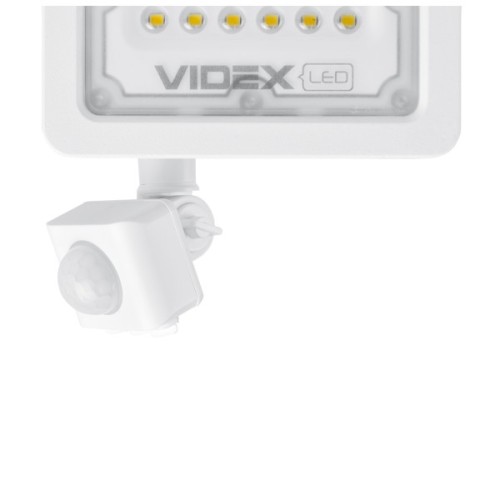 Прожектор Videx LED 10W 5000K з датчиком руху (VL-F2e105W-S)
