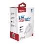Зарядний пристрій Promate 33W USB-C + USB-A (powerport-33.white)