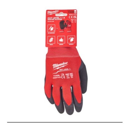 Захисні рукавиці Milwaukee з опором порізам 1 рівня, зимові, 11/XXL (4932471346)