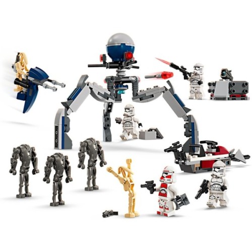 Конструктор LEGO Star Wars Клони-піхотинці й Бойовий дроїд. Бойовий набір 215 деталей (75372)