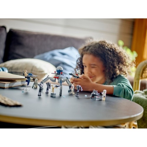 Конструктор LEGO Star Wars Клони-піхотинці й Бойовий дроїд. Бойовий набір 215 деталей (75372)