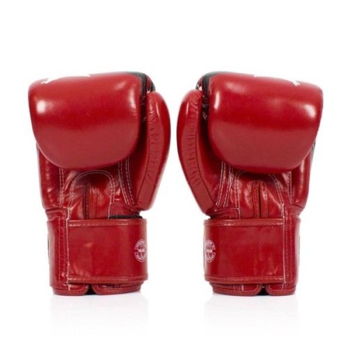 Боксерські рукавички Fairtex BGV1 Nation Print Red 14 унцій (бинти в комплекті) (BGV1_Print_14oz_Red)