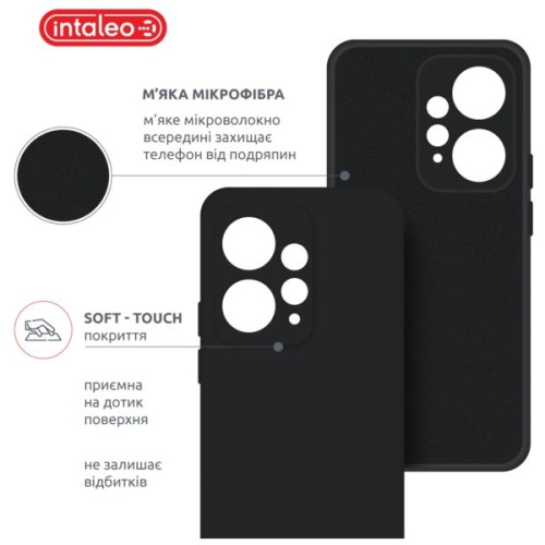 Чохол до мобільного телефона Intaleo SoftShell Xiaomi Redmi Note 12 Black (1283126567131)