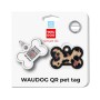 Адресник для тварин WAUDOG Smart ID з QR паспортом "Леопард", кістка 40х28 мм (231-4066)
