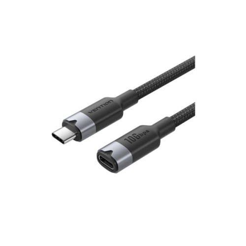 Дата кабель USB-C M/F 1.0m 100W 10Gbps 4K60Hz Vention (TRFBF)