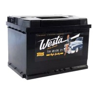 Акумулятор автомобільний Westa 6CT-75 А Pretty Powerful