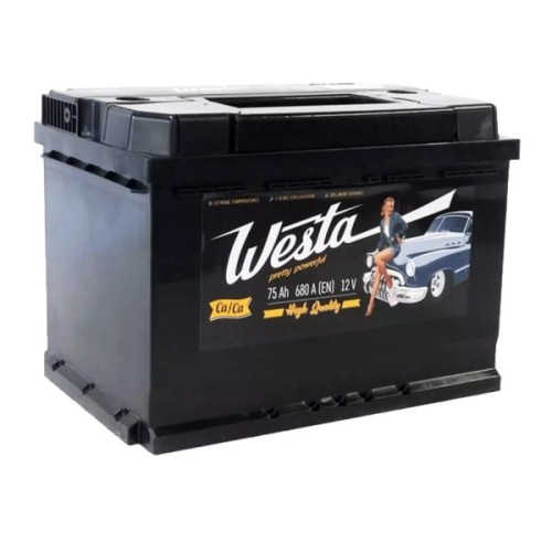 Акумулятор автомобільний Westa 6CT-75 А Pretty Powerful