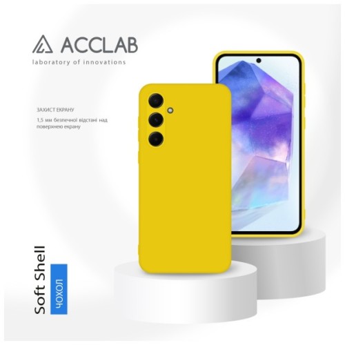 Чохол до мобільного телефона ACCLAB Silicone Case Samsung Galaxy A55 Yellow (1283126601989)