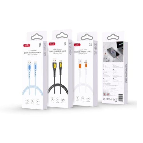 Дата кабель USB 2.0 AM to Micro 5P 1.0m black XO (NB280_M_Black)