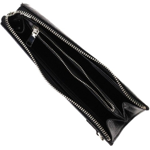 Гаманець Bond Accessories З натуральної шкіри Чорна (22049)